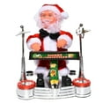 thumbnail image 2 of Eosunjian Electric Christmas Santa Claus Music Instrument Playing Xmas Toy Party Ornaments, 2 of 4
