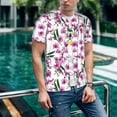 thumbnail image 6 of Vsdgher Orchids Flowers Mens T-Shirts Baseball Vintage Fashionable Lightweight Casual Crew Neck Slim Fit with Long Sleeves-Medium, 6 of 7