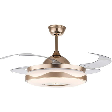 

Oukaning 42 Ceiling Fan With LED Light Remote Control Chandelier Fan Light Modern Indoor