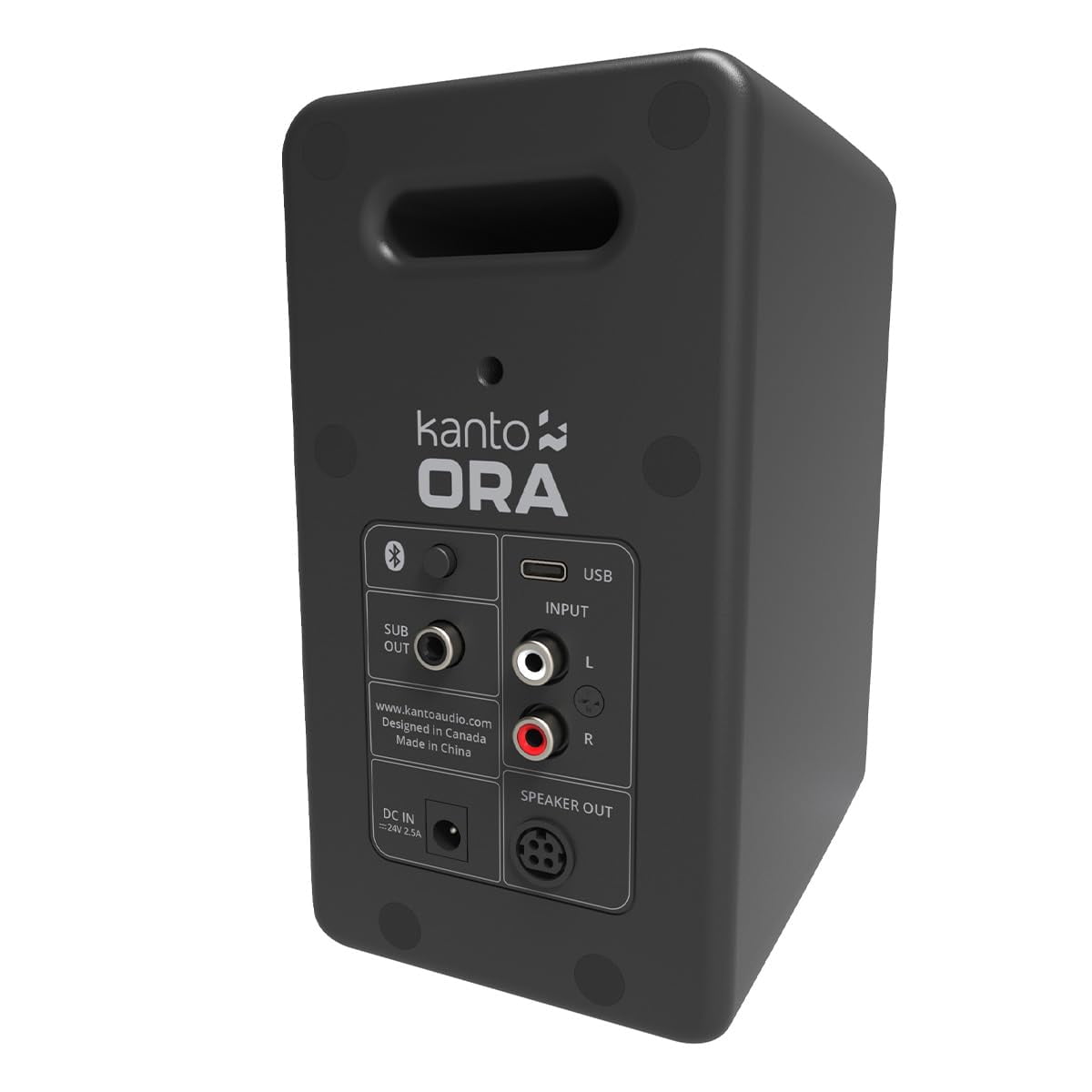 Kanto ORAMB Powered Reference Bluetooth Desktop Speakers with a Kanto SUB8VMB Sealed Powered 8" Subwoofer and Kanto S2 Angled Desktop Speaker Stands for Small Speakers (2023)
