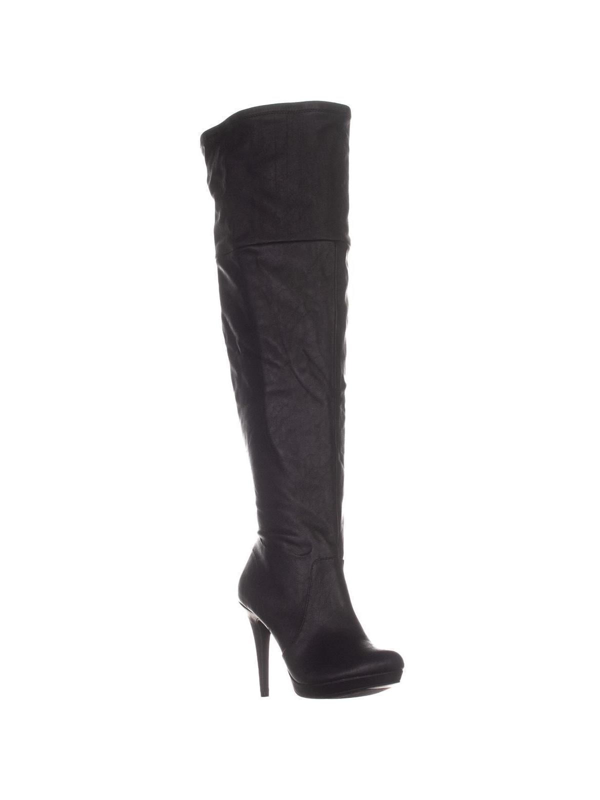 Womens TS35 Beckie Wide Calf Over The Knee Boots, Black