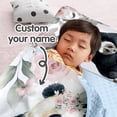 thumbnail image 2 of KAINSY Personalized Name Toddler Nap Mat with Blanket and Pillow Case, Custom Panda Parent-Child Theme Kids Sleeping Bag for Boys & Girls, Soft for Preschool, Children Daycare, 2 of 8