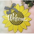thumbnail image 3 of Cartel de bienvenida de girasol, decoración de porche, grandes carteles colgantes de madera, decoración decorativa para puerta delantera del hogar, arte de primavera, verano, interior, exterior, baño Namotu WMZY-359, 3 of 7
