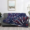 thumbnail image 2 of Balery Red White Blue Fireworks 1 Manta de Franela con Dibujo, Lujo Ultra Suave y Cálido, Antipelusa y Resistente a las Arrugas para Cama, Sofá, Camping -50"x40", 2 of 6