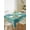 Blue Green, variant on Aqua Gray Shell Coral Table Cloth, Coastal Summer Beach Nautical Ocean Waterproof Tablecloth for Rectangle Tables, Reusable Washable Fabric Table Cover for Restaurant Kitchen Dining Tables 52"x70"