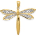 thumbnail image 1 of 14K Yellow & Rhodium With Dragonfly Pendant (30.5 X 30) Made In United States c3464, 1 of 6