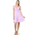 thumbnail image 5 of Evanese Women's Elegant Slip On A Line Short Cocktail Dress with Shoulder Bands, 5 of 6