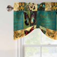 thumbnail image 5 of Tie Up Valances for Windows, Vintage Butterfly Adjustable Valance Curtains Window Treatment for Living Room, Watercolor Retro Summer Butterflies Rod Pocket Kitchen Curtains & Drapes 60x18 Inch, 5 of 9
