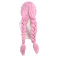 thumbnail image 2 of Peluca genérica para cosplay, rosa, doble trenza, 75 cm, sintética, 2 of 3