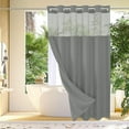 thumbnail image 2 of Dmlowu Shower Curtain, Waterproof Shower Curtain Liner, Lightweight Sturdy Shower Curtains for Bathroom Hotel Home Decor, 72x75 Inch Double-Layer Cloth Shower Curtain, 2 of 6