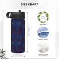 thumbnail image 4 of Lsque Blue Firework Pattern 18oz Sports Insulated Kettle With Straw Insulated Water Bottle Insulated Tumbler For Men Womans Sports Insulated Kettle, 4 of 8