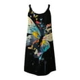 thumbnail image 4 of Icvfdpl Women'S Casual Dresses Halter Butterfly Print Fashion Leisure Sundress Stylish Woman Daily Wear, 4 of 5