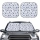 thumbnail image 2 of Fotbe Dark Blue Snowflakes Juego de 2 Piezas de Parasoles para Parabrisas | Bloqueador Solar para Auto | Accesorios Plegables para Protección Solar Interior-Medium, 2 of 6