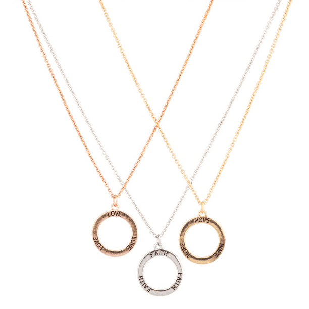 Lux Accessories Hope Faith Love Multi Color Lux Accessories Hope Faith Love Multi