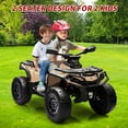 thumbnail image 4 of 24V Licensed Can-Am Electric ATV for Kids,2 Seater Ride On Car Toy, 4WD Ride On Car with Bluetooth, Led Lights, Leather Seats, and 5 Mph Max Speed, 4 of 6