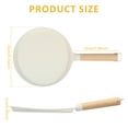 thumbnail image 2 of Vensio -9.2 Inch Non-Stick Crepe Pan with Heat Resistant Wood Handle, Lightweight Aluminum Pancake Maker and Flat Sauté Pan for Induction and Gas Stoves, 1pcs, 2 of 8