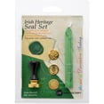thumbnail image 2 of Decorative 3 Coin Sealing Set W/Wax-Irish Heritage W/Green, 2 of 2