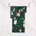 thumbnail image 5 of 3 Piece Bath Towels Set Bath Towel, Hand Towel and Face Towel for Bathroom, Gym, Hotel Snowmen and Candy Canes Pattern, 5 of 8