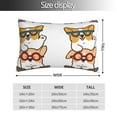 thumbnail image 2 of Salouo Corgi Dog2 Pattern Pillow Cases,1PC Pillow Covers with Envelope Closure Decorative Pillow Case for Bed Couch,Pillows Not Included-14"x20", 2 of 6
