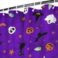 thumbnail image 3 of Purple Halloween Pattern Shower Curtain 84"x72" ,Bathroom Decorative Shower Curtains Set with 12 Hooks,Modern Waterproof Washable Shower Curtain, 3 of 6