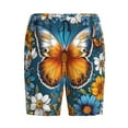 thumbnail image 6 of Daiia Spring Butterfly Flowers Mens Woven Stretch Pajama Short,Short Pajama Pants-X-Large, 6 of 7