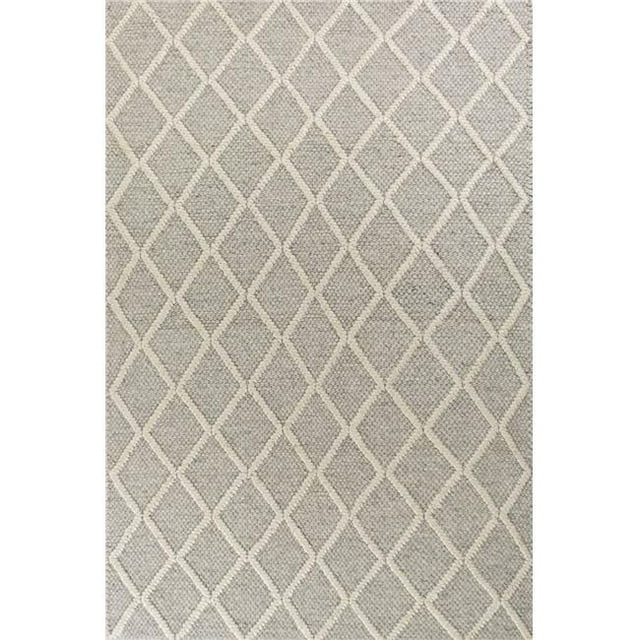 HomeRoots 352537 Tapis Gris en Laine 3 Pi 3 Po x 5 Pi 3 Po