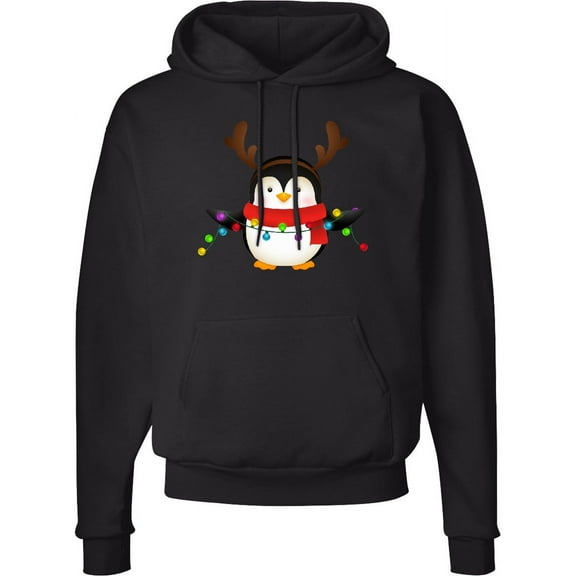 Inktastic Penguin Xmas Adult Hoodie Sweatshirt