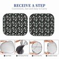 thumbnail image 6 of Balery 2 Piece Daisies Flowers Car Windshield Sun Shade|Foldable Front Windshield Shade for Car Front Window for Most Sedans SUV Truck-, 6 of 7