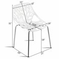 thumbnail image 2 of Costway Set of 6 Birch Sapling Plastic Dining Side Chairs Stackable Accent Armless White, 2 of 10