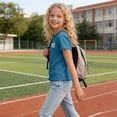 thumbnail image 6 of THDHVS Girls T Shirts,Ice Silk Ruffle Trim Round Neck Short Sleeve T-shirt Soft Breathable Casual Daily Wear for Girls,Shirts for Girls Blue 2-3 Years, 6 of 10
