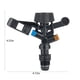 thumbnail image 3 of Aspersor de brazo basculante giratorio de 360 grados | Rosca externa de plástico para riego de jardines y césped que ahorra agua, 3 of 6
