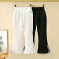 thumbnail image 3 of Esaierr Kids Baby Girls Flare Leggings Pants Toddler Hooded Spring Autumn Trousers Little Girls Bell Bottoms Youth Long Pants Athletic Pants for 3-13T, 3 of 7