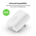 thumbnail image 4 of Belkin 20W USB-C Wall Charger (PPS Fast Charging) WCA006DQWH, 4 of 5