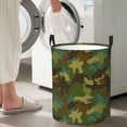 thumbnail image 4 of Large Laundry Basket with Handles - Classic Green Camouflage Kids Baby Dirty Clothes Laundry Hamper for Bedroom Aesthetic, 4 of 5