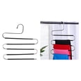 thumbnail image 3 of Colgador de pantalones Jeans colgante de pantalones armario Rack de Negro Sunnimix organizador de perchas para pantalones, 3 of 8
