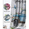thumbnail image 3 of Spring Blackout Curtains for Bedroom Living Room Darkening Curtains 84 Inch Length 2 Panels Set Truck Botanical Floral Leaf Butterfly Wooden Grain Window Curtain Window Treatment Drapes 52"x84", 3 of 9