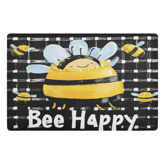 BZSMCE Floor Mats 32x20in Bee Sleeping Creativity Doormats