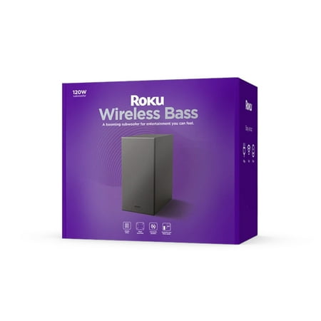 Roku 9203R Wireless Bass Subwoofer - Black