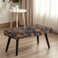 thumbnail image 4 of XYZCANDO Polyester Spandex Fabric Bench Seat Cover for Living Room Bedroom, Abrasion Resistant Pet Hair Resistant Bench Covers, Autumn Leaf Camo Print, 4 of 9