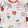 thumbnail image 5 of NOLDARES Toddler Kids Little Girls Boys Loungewear Graphics Print Pajamas Sleepwear Pjs Set,B003-White, 5 of 6