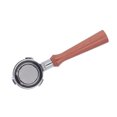 thumbnail image 3 of 58mm Bottomless Portafilter Solid Wood Handle Stainless Steel Basket Detachable 3 Ear Coffee Portafilter for Barsetto F Brazilian Rosewood, 3 of 5