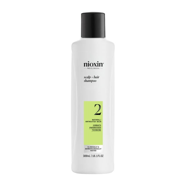 Shampoo Nioxin System 2, limpiador para cabello natural, 300 ml