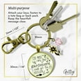thumbnail image 4 of Funny Gardening Gutsy Goodness Bronze Keychain God Made Rainy Days So Housework Done Womens Gift Jewelry, 4 of 8
