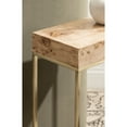 thumbnail image 4 of Kate and Laurel Karlsen Modern Wood and Metal Burlwood Narrow Side Table, 16 x 24 x 8, Burlwood and Gold, Slim End Table for Use as Skinny Bedroom Nightstand or Entryway Table Option, 4 of 11
