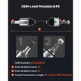 thumbnail image 3 of KFFKFF CV Axle Shaft Assembly, Set of 2 Front Left & Right (Driver and Passenger Side), Replacement CV Joint Axles Compatible with 2003-2022 Toyota 4Runner, Made of Alloy and Carbon Steel, 3 of 9