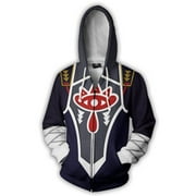 Cosplay Life Legend of Zelda Breath of The Wild Twilight Princess Kangaroo Pocket Cosplay Hoodies - Unisex Pullover Sweaters (Sheik, 2XL)