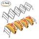 thumbnail image 1 of Juego de 2 soportes para tacos de acero inoxidable de primera calidad para tacos duros o blandos para niños, 1 of 8