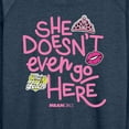 thumbnail image 3 of Mean Girls - She Doesn't Even Go Here - Women's Lightweight French Terry Long Sleeve Shirt, 3 of 5