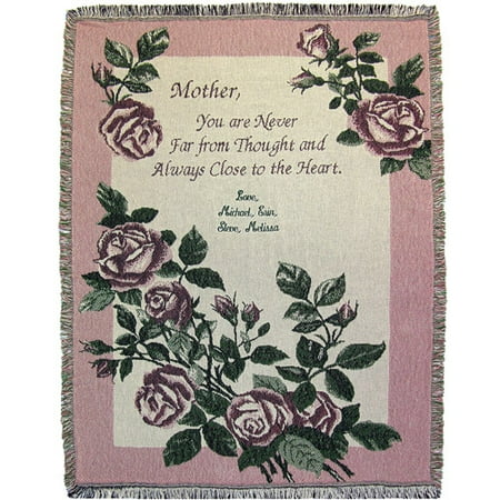 Mom's Personalized Roses Throw