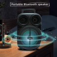 thumbnail image 7 of ZFYXGS Portable Bluetooth Speakers With Double Subwoofer, Bluetooth 5.0 Wireless Speaker Support FM Radio, Small Stereo Sound System For Home, Party, 7 of 7